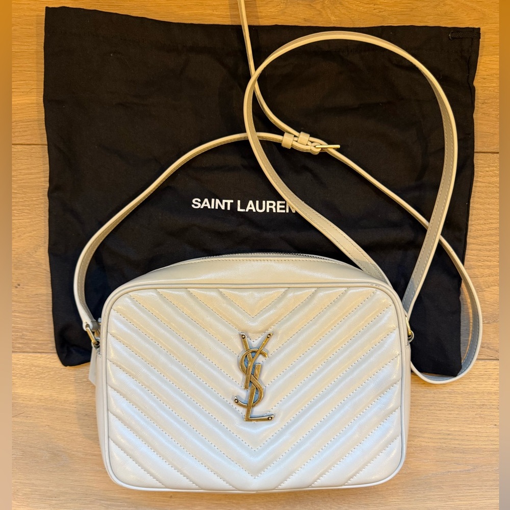 Yves Saint Laurent YSL Camera Shoulder Bag in Quilted Leather